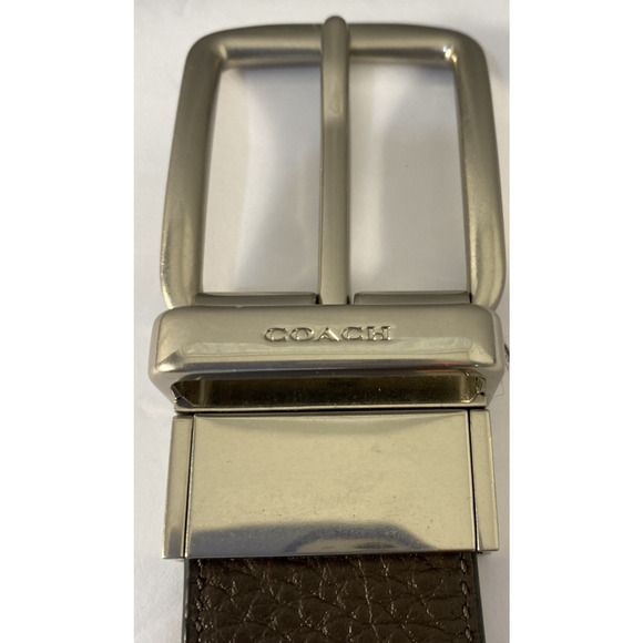 Coach F 64840 A Mens Reversible Leather Belt , Black/Brown 42-44" - Picture 6 of 7